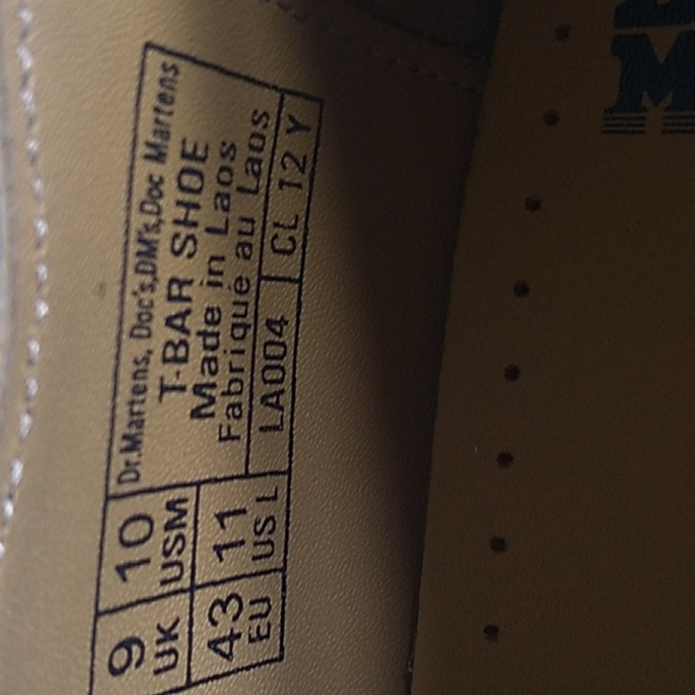 New, Dr. Martens T-Bar Suede Shoes Size 10 Men. - Picture 7 of 8